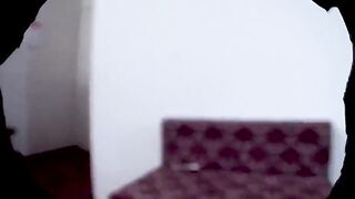 Spunk flow on the Hotel MILF in Nylons