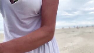She squeezed my penis tightly until I came in front of everyone.