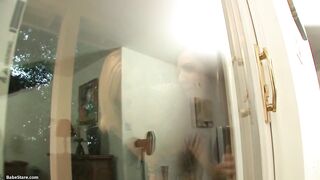 Let's help you instead: two girls interrupt another hotty's masturbation session