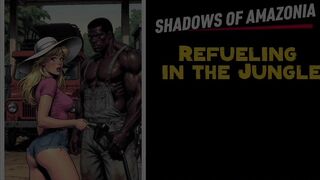 Jungle Gas Station: a Black Pump for a White Wife. BBC Wife Cuckold