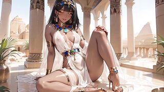 Cleopatra and Caesar Sex Games in a Historical Ai Parody