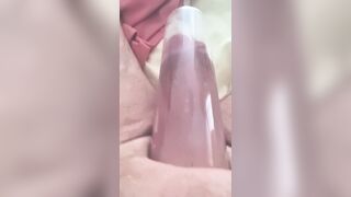 Plump penis pumping