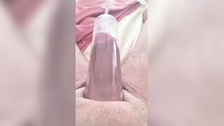 Plump penis pumping