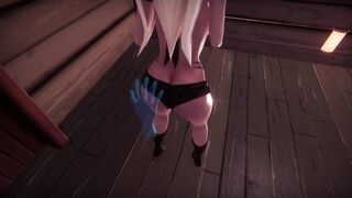 Facesitting Elf - Faranne [3D Comics, 4K, 60FPS, Uncensored]
