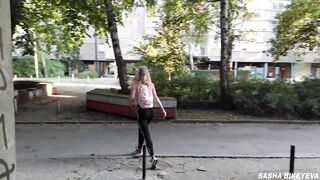 That's how East European harlots screw on the street. POV. RISKY. PUBLIC OUTDOOR. DOGGY. CUM ON FACE