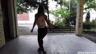 That's how East European harlots screw on the street. POV. RISKY. PUBLIC OUTDOOR. DOGGY. CUM ON FACE