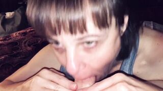 Aged Sexy Wife love’s sucking penis dry each day