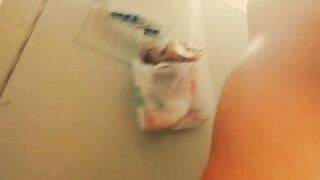 "I want to but I can't"Follow Cheating friends Wife in camp shower-fucks until she feels guilty