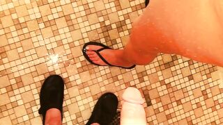 "I want to but I can't"Follow Cheating friends Wife in camp shower-fucks until she feels guilty