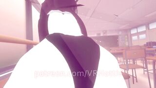 Teen Cat Gal Student Gets In nature's garb & Face Rides YOU With Hidden Sextoy in Class POV Lap Dance