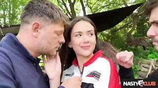 NastyClub - Outdoor Reality Pickup: Hot Brunette Vixi Rafi Cheating on Cuckold Boyfriend with a Rich Dude