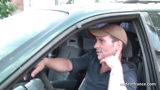 Amateur redhead hard anal fucked n fisted by the taxi driver