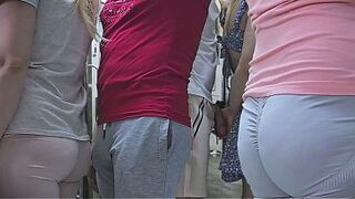 Forbidden Touch on Subway Teach! Perv Stranger's Weenie Gets hard while she accidental touch him. Shameless Stud CUMS Hard using cutie's hand