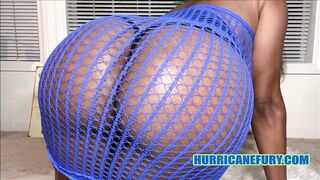 CURLY PUSSY SQUIRT ANAL & DP IN FISHNET