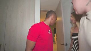 Perfect golden-haired destroyed by huge BBC!