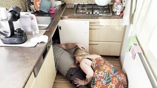 The Plumber Likewise Performs Maintenance on the Hot Golden-haired Wife During the time that Her Husband Is at Work