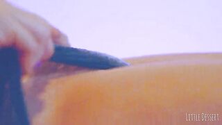 Thick Lalin gal with Worthy-looking Feet & Nails Oils Up and Masturbates to Creamy Orgasm - POV
