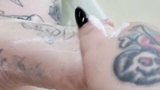 BBW soapy feet rub down