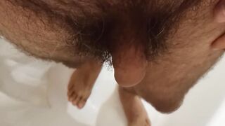 I piddled my legs. I'd like to pee on your charming legs.