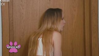 Step Mom Spanks Polly Yangs Doggy After Catching Blowjob-sex with Step Brother