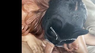 Lascivious Black Wench Gives Sloppy Oral-sex Black Becky