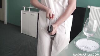 Amateur hottie getting slick cunt fucked