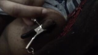 Putting on my TEAT CLAMPS
