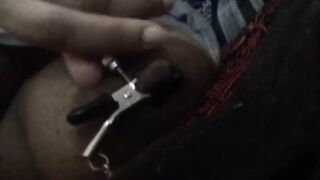 Putting on my TEAT CLAMPS