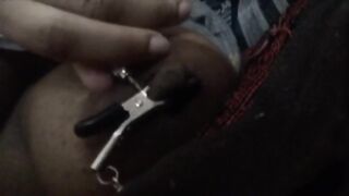 Putting on my TEAT CLAMPS