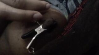 Putting on my TEAT CLAMPS