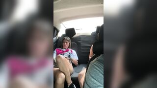 I bang my friend in my boyfriend's car.