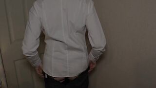 Mature wife Stripteases and Masturbates