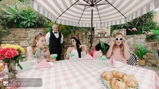 VR Bangers: VIP Orgy with three Consummate Neighborhood Vaginas in Palm Springs pt.2