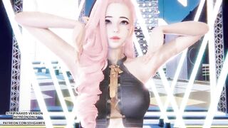 MMD TWICE - I CAN'T STOP ME Seraphine Kpop Dance League of Legends Manga Uncensored 4K 60FPS