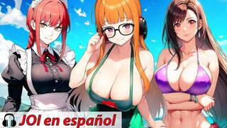 Spanish audio JOI. The goddesses of the'sland want to milk you non-stop.