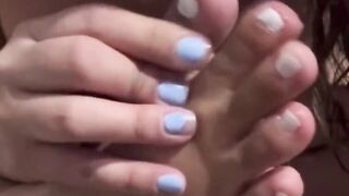Custom Video: Playing With My Cunt, Melons & Sucking My Toes