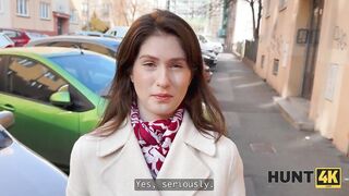 HUNT4K. Hunter picked up a cutie on the street and Fucked her in a store
