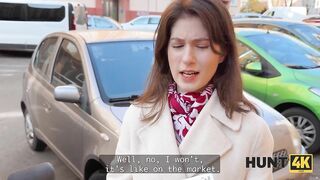 HUNT4K. Hunter picked up a cutie on the street and Fucked her in a store