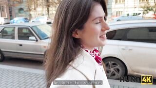 HUNT4K. Hunter picked up a cutie on the street and Fucked her in a store