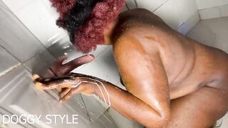 Feeling My Lesbian Vagina in the Bathroom to Cum