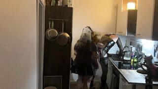 Kitchen Fisting Frenzy - Older Strumpets Stretched Wide Open