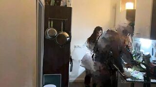 Kitchen Fisting Frenzy - Older Strumpets Stretched Wide Open