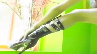 Golden-haired Playgirl Fingers Dripping Cunt to Pulsing Orgasm