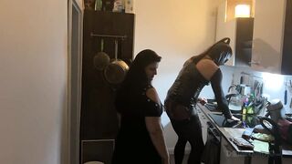 Kitchen Fetish Squirting Madness - Mature Harlots Drenched Everywhere