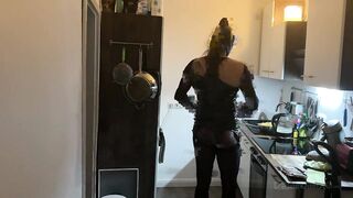 Kitchen Fetish Squirting Madness - Mature Harlots Drenched Everywhere