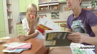 Hailey Retro Pornstar Does Anal in the Kitchen, Standing Anal and Work Tops Cum in Mouth, Russian Sweetheart From Way Back
