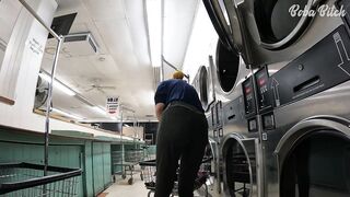 I Locked my Raiment in the Dryer at a Public Laundromat - ENF Public Masturbation and SQUIRT