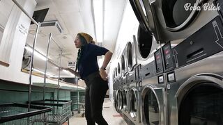 I Locked my Raiment in the Dryer at a Public Laundromat - ENF Public Masturbation and SQUIRT