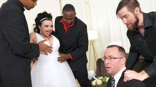 Payton Preslee's Wedding Turns Rough Interracial 3some