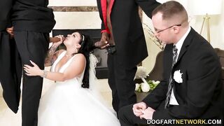 Payton Preslee's Wedding Turns Rough Interracial 3some